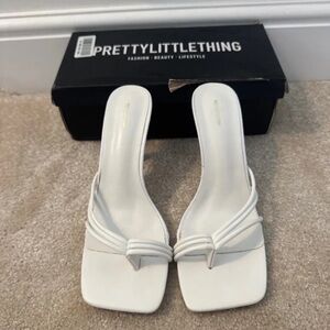 PrettyLittleThing White Women's Slippers